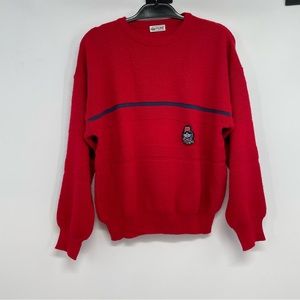 Vintage FIUME Men's Wool Blend Pullover Sweater Red Size 52 US L